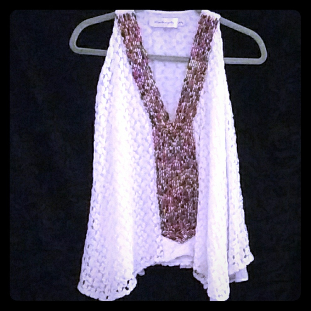 Bohemian style beaded top size xtra small